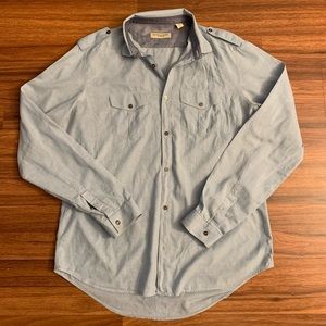 Burberry women button down shirts size L